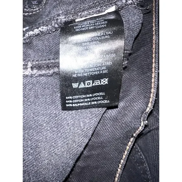 NWT We The Free Good Luck Mid-Rise Barrel Jeans Soundwave Black Size 25 - Picture 12 of 12
